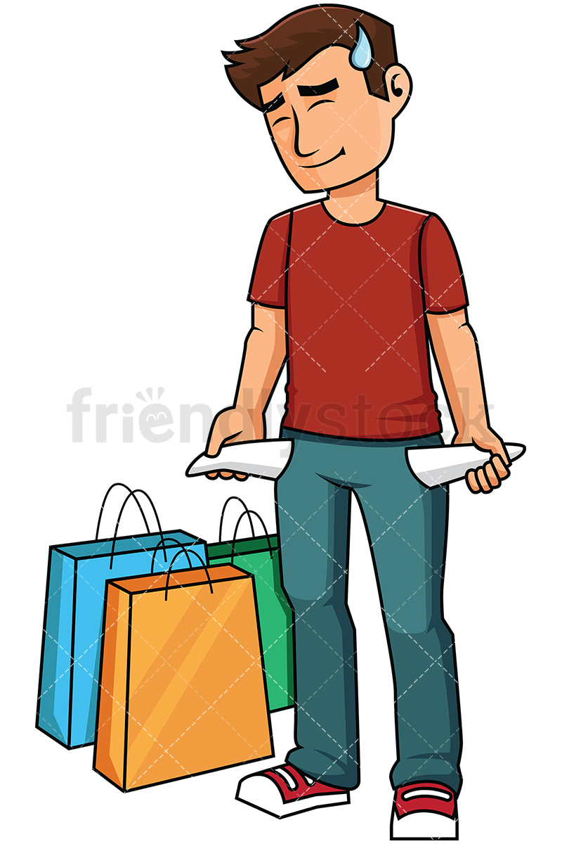 Man With Empty Pockets After Shopping Vector Cartoon Clipart 800x1200 Man With Empty Pockets After Shopping Vector Cartoon Clipart