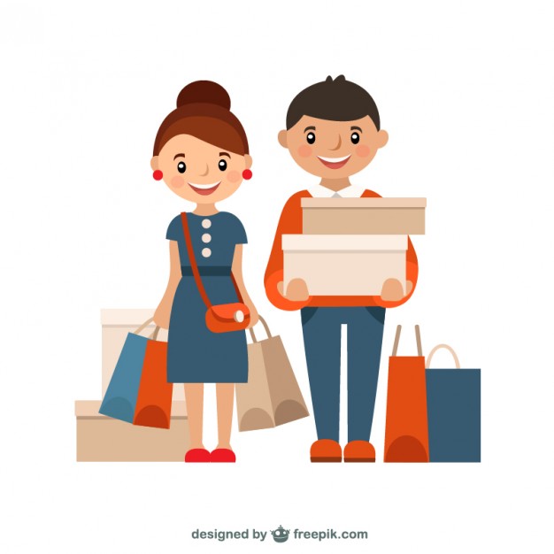 Shopping Illustration Vector Free Download 626x626 Shopping Illustration Vector Free Download