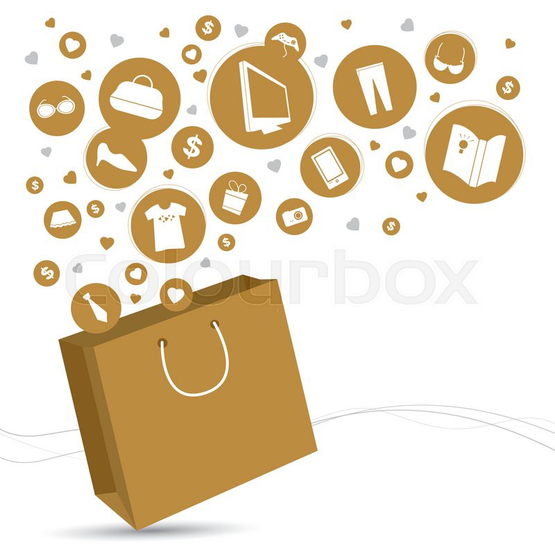 Vector Shopping Bag And Fashion Icon Stock Vector Colourbox 800x800 Vector Shopping Bag And Fashion Icon Stock Vector Colourbox