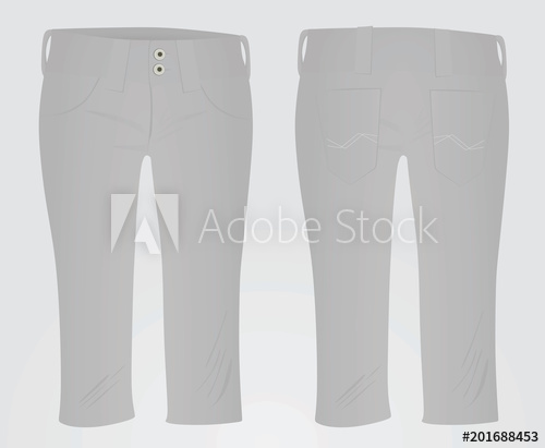 Grey Short Pants Vector Illustration 500x411 Grey Short Pants Vector Illustration