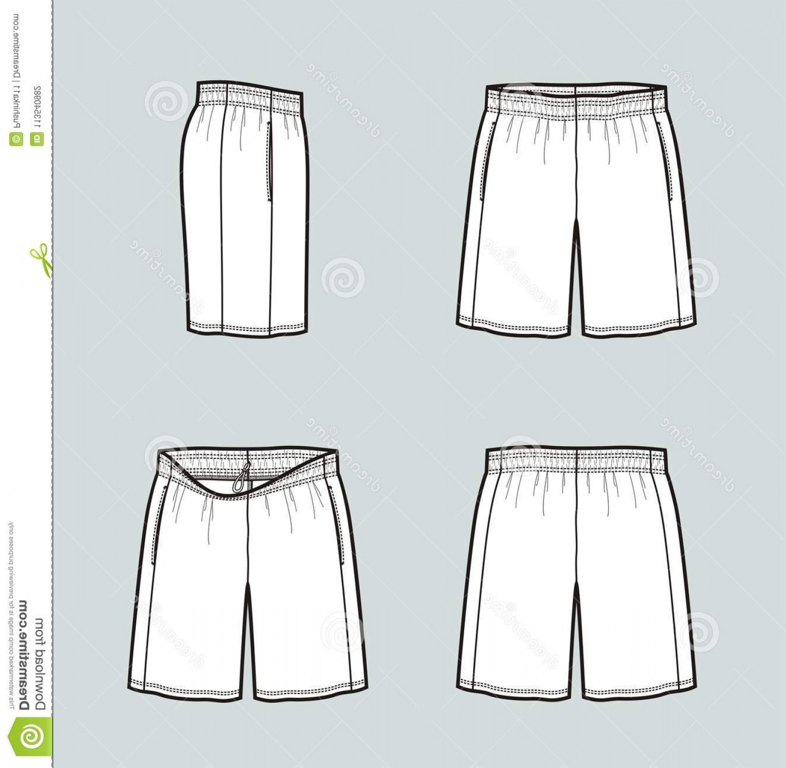 Blank Shorts Template - Printable Word Searches