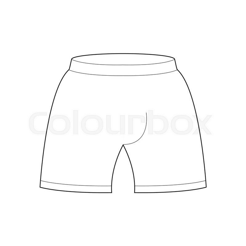 800x800 Shorts Template For Design Sports Stock Vector Colourbox