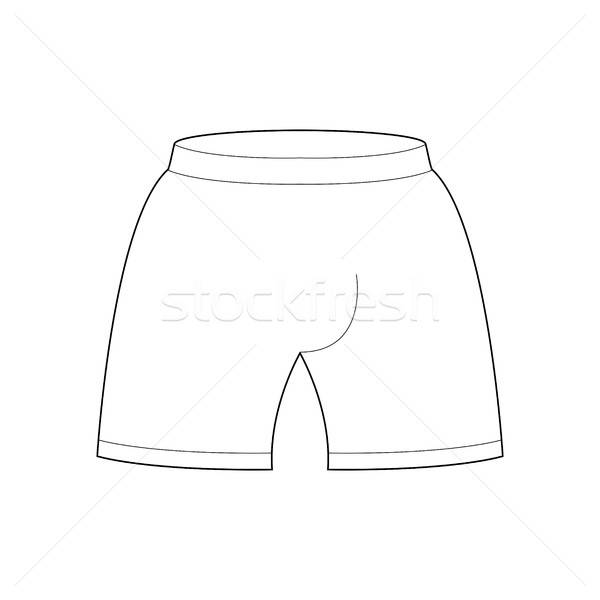 600x600 Shorts Template For Design Sports Clothing Line Style Vector