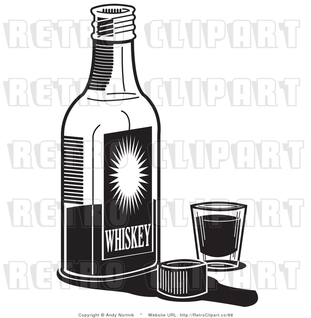 1024x1044 Royalty Free Retro Vector Clip Art Of A Black And White Bottle