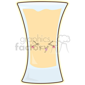 300x300 Shot Glass Cartoon Character Vector Clip Art Image Clipart
