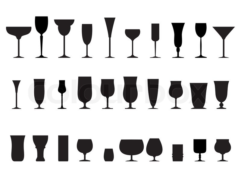 800x611 Shot Glasses Silhouette