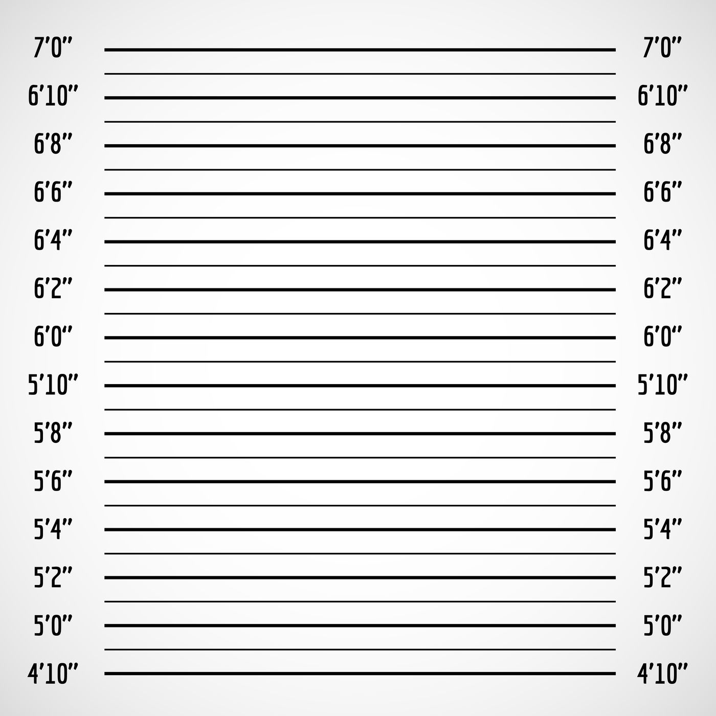 1400x1400 Blank Criminal Police Lineup Or Mug Shot Vector Background