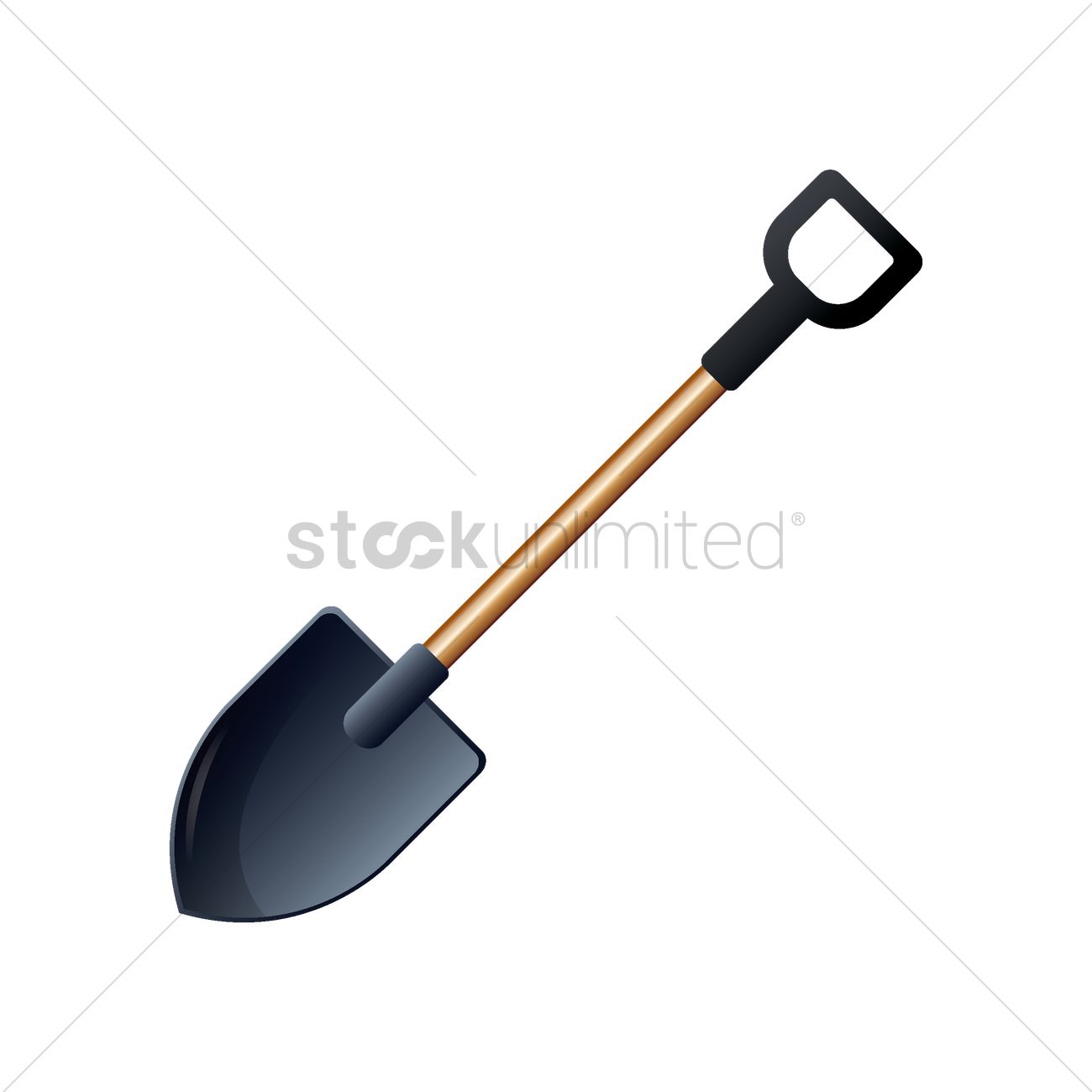 Shovel Vector Image 1300x1300 Shovel Vector Image