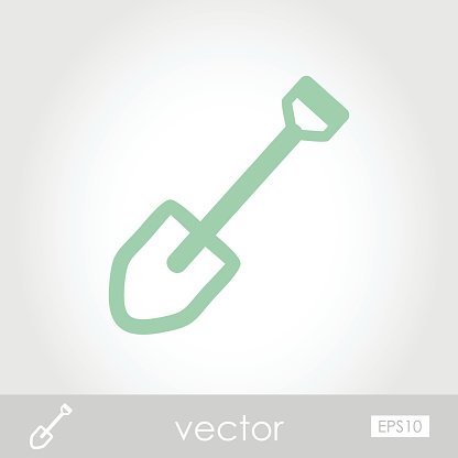 Gardening Shovel Vector Icon Premium Clipart 416x416 Gardening Shovel Vector Icon Premium Clipart
