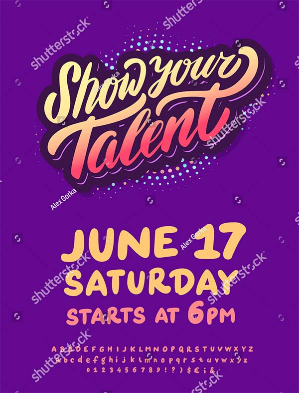 Talent Show Flyer Templates 600x787 Talent Show Flyer Templates