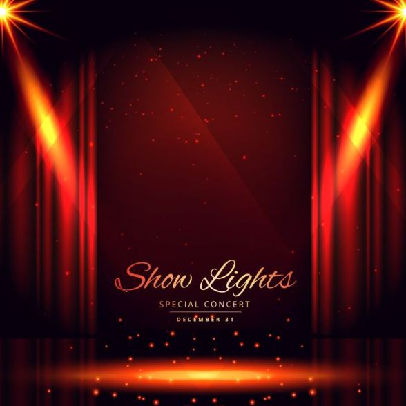 Show Lights With Special Concert Background Vector Free Download 588x588 Show Lights With Special Concert Background Vector Free Download