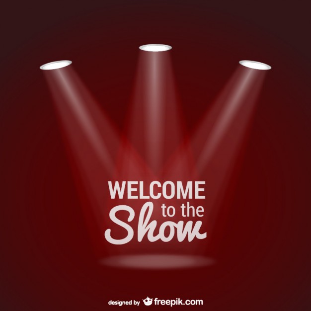 Welcome To The Show Background With Spotlights Vector Free Download 626x626 Welcome To The Show Background With Spotlights Vector Free Download