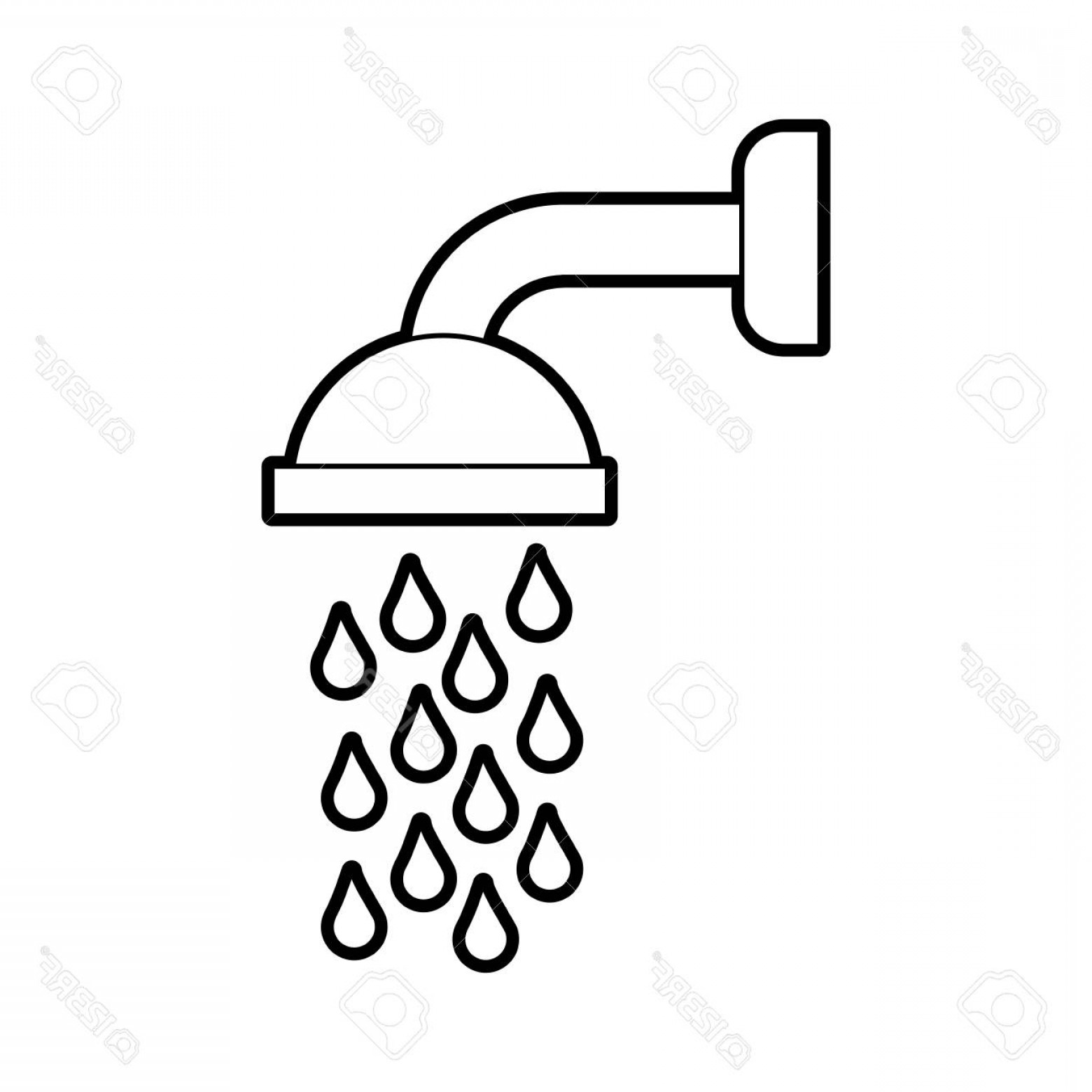 Shower Head Vector at Vectorified.com | Collection of Shower Head ...