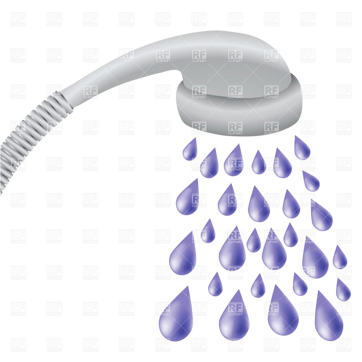 1200x1200 Shower Vector Image Of Objects Rfclipart