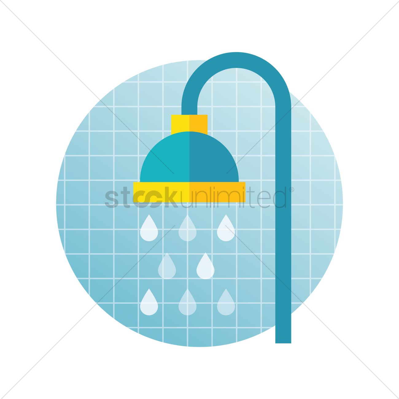 1300x1300 Shower Head Vector Image