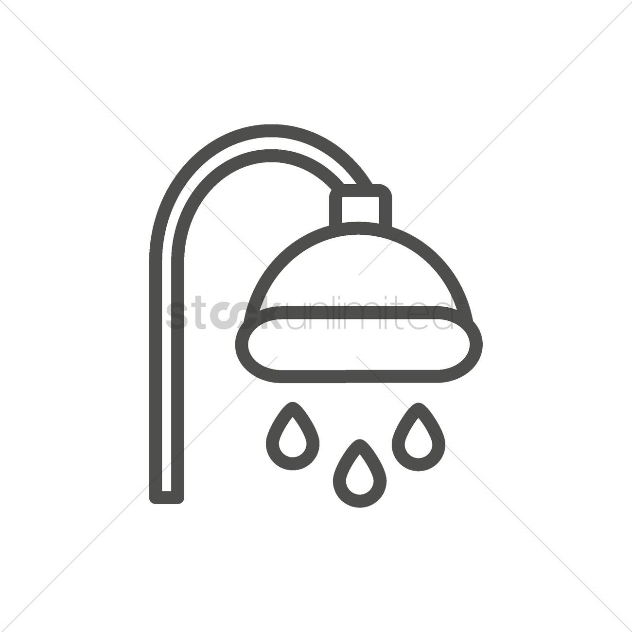 1300x1300 Shower Head Vector Image