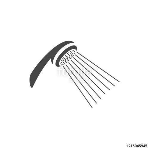 500x500 Shower Head Icon Isolated On White Stock Image And Royalty Free