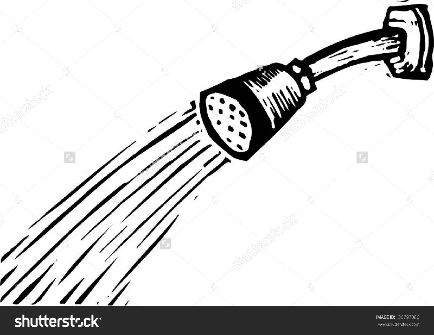 1500x1156 Shower Head Clipart Black And White