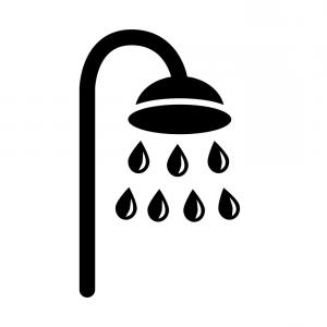 300x300 Shower Icon Simple Black Flat Clip Art With Water Vector Newwaysys