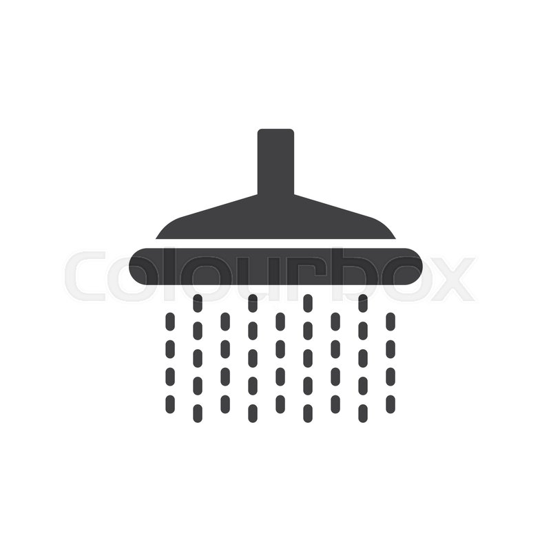 800x800 Shower Icon Vector, Filled Flat Sign, Stock Vector Colourbox
