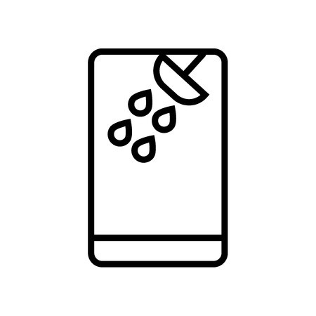 450x450 Shower Icon Vector Isolated On White Background, Shower