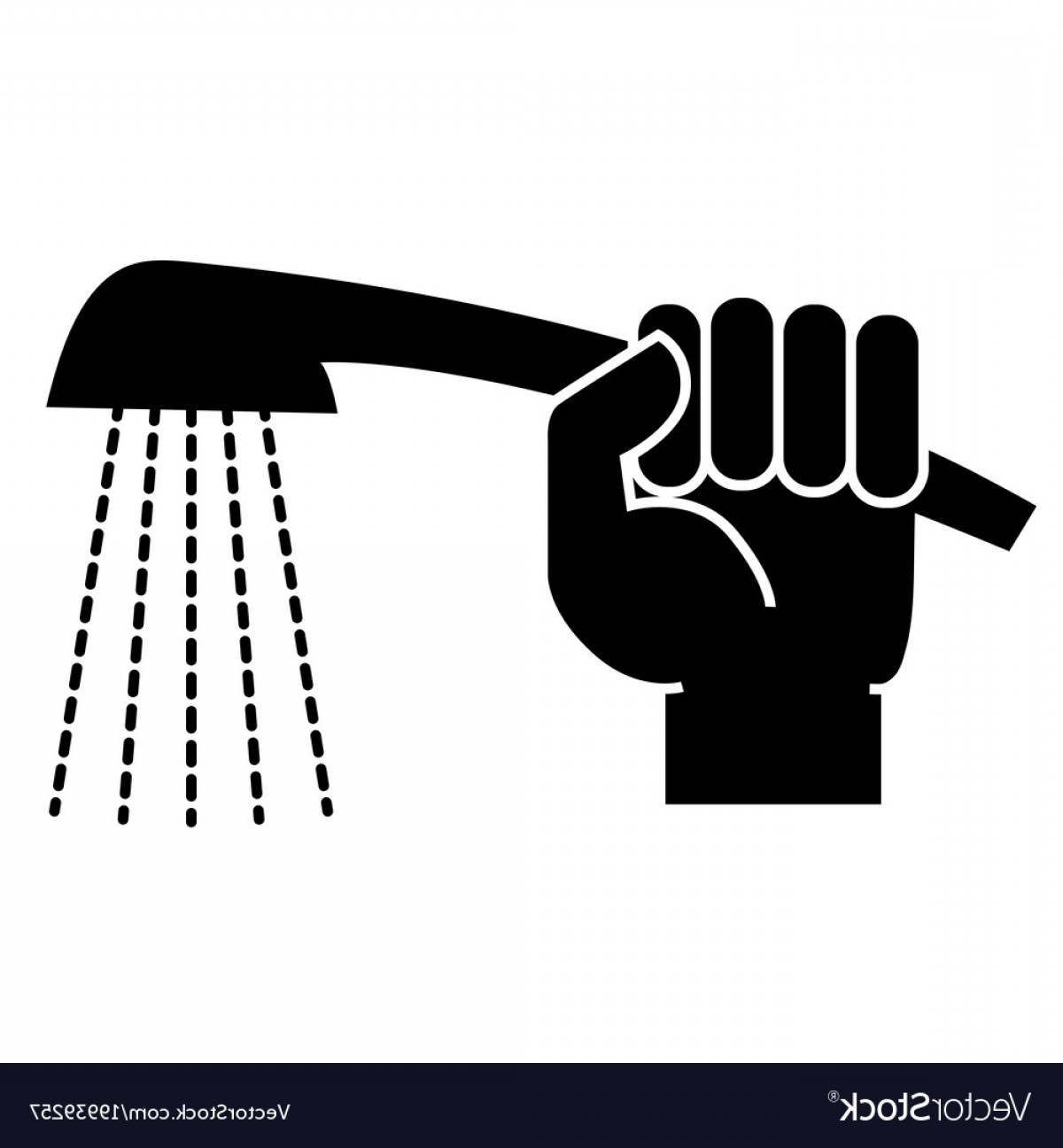 1200x1296 Handheld Shower Vector Handandbeak