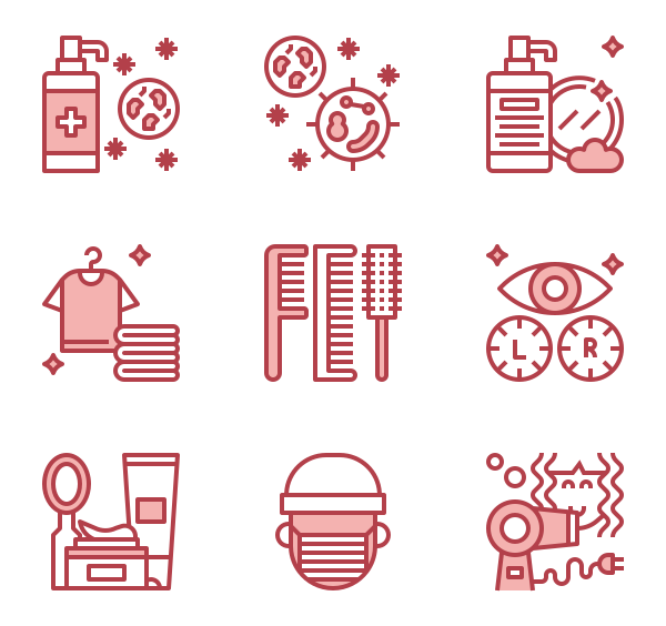 600x564 Shower Icons