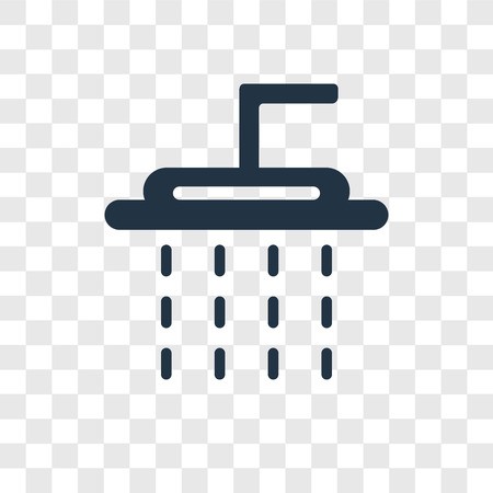 450x450 Shower Vector Icon Isolated On Transparent Background, Shower