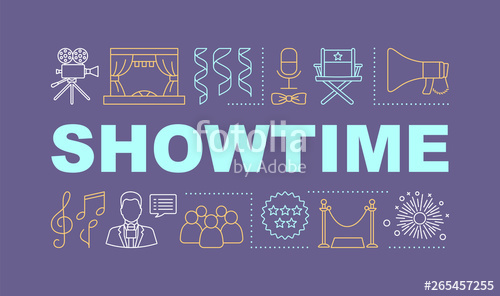 500x296 Showtime Word Concepts Banner Stock Image And Royalty Free Vector
