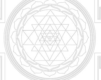 340x270 Sri Yantra Art Etsy