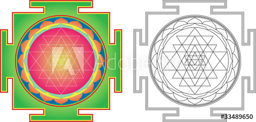 500x239 Vector Shri Yantra