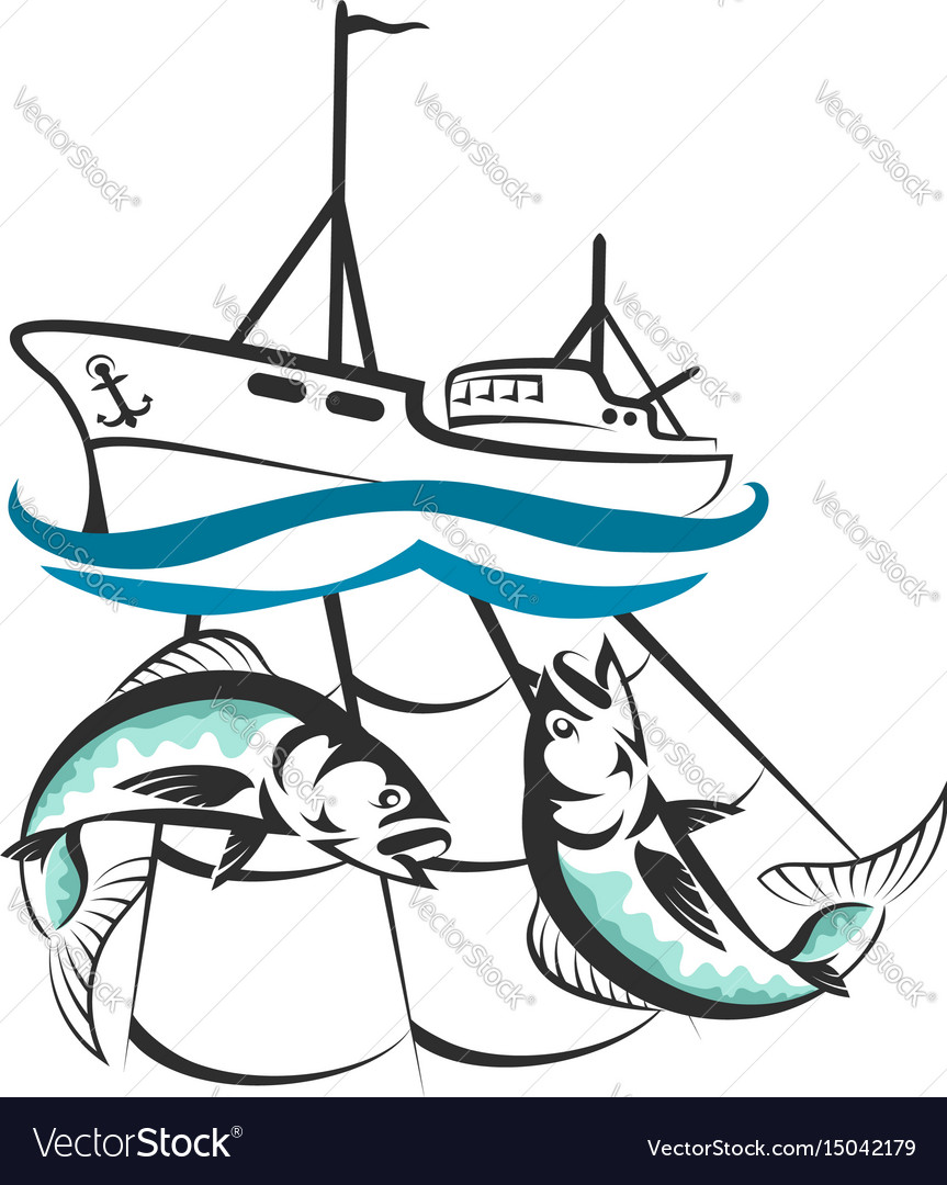 Shrimp Boat Vector At Vectorified.com | Collection Of Shrimp Boat ...