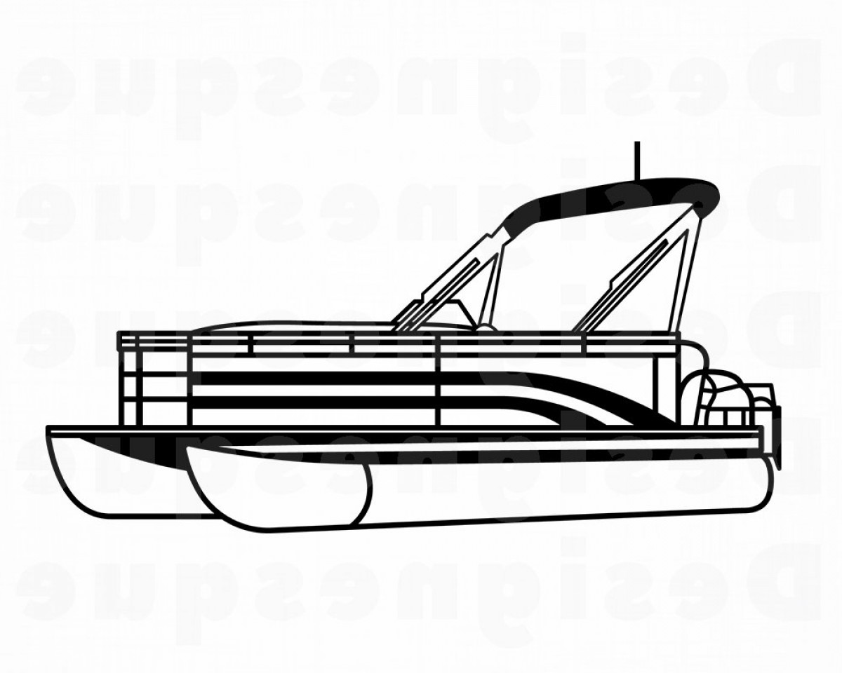 Cute Pontoon Coloring Pages for Kids