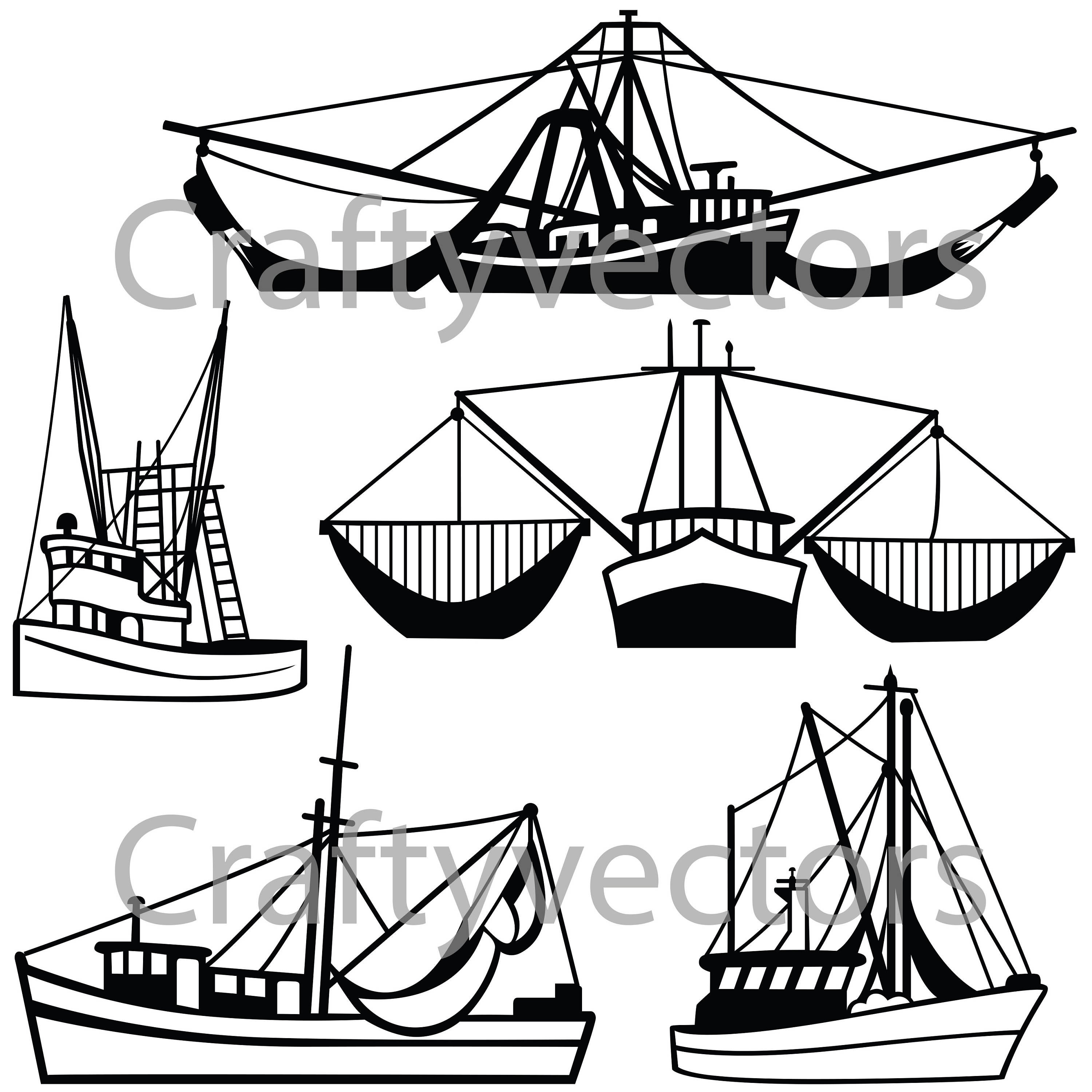 Download Shrimp Boat Vector at Vectorified.com | Collection of Shrimp Boat Vector free for personal use