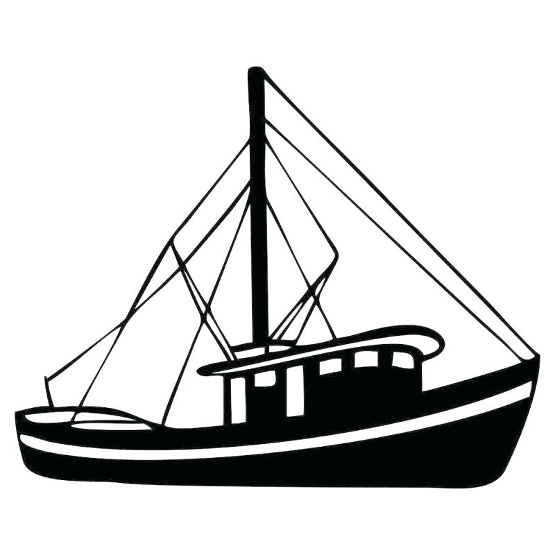 Free Free 228 Fishing Boat Outline Svg SVG PNG EPS DXF File