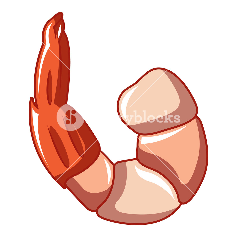 1000x1000 Fresh Cooked Shrimp Icon Cartoon Of Fresh Cooked Shrimp Vector