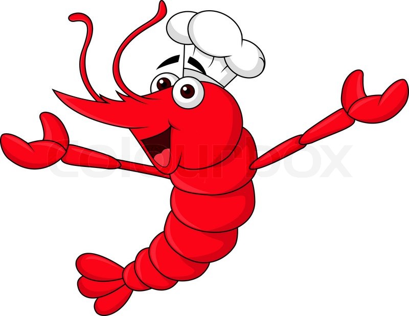 800x619 Vector Illustration Of Cute Shrimp Stock Vector Colourbox