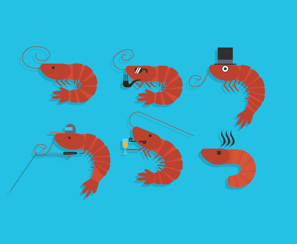 1136x936 Shrimp Vector Vector Art Graphics