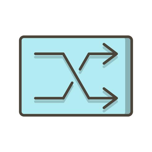 490x490 Shuffle Icon Vector Illustration