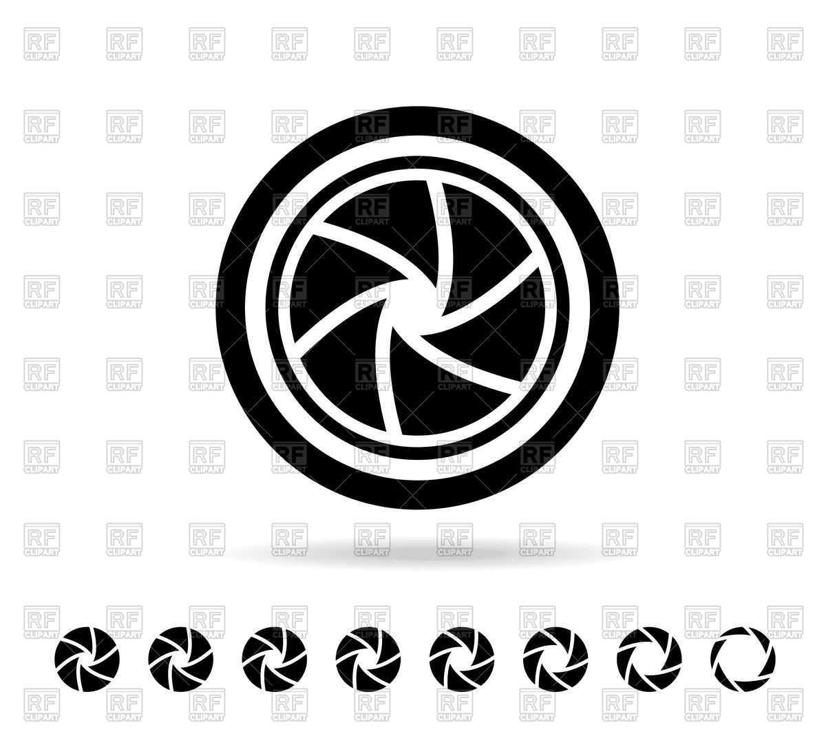 1200x1085 Camera Shutter In Flat Style Vector Image Of Icons And Emblems