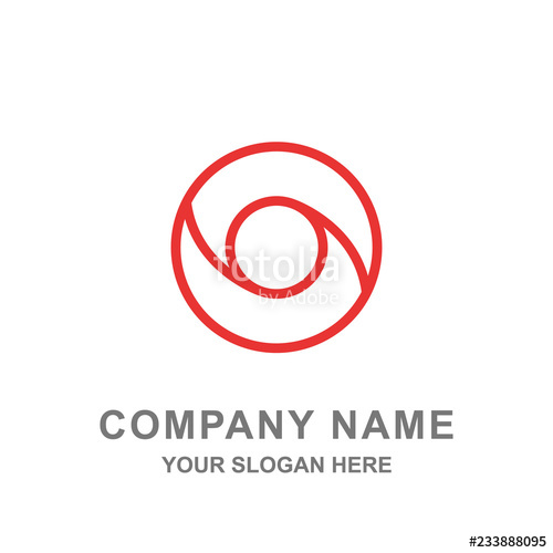 500x500 Photography Lens Shutter Photo Studio Logo Vector Stock Image