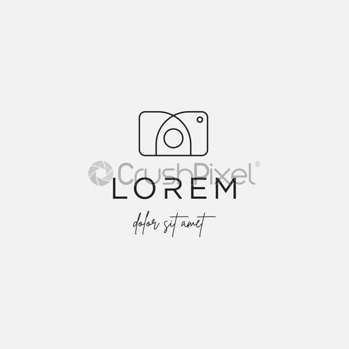 500x500 Camera Shutter Logo Design Vector Illustration Icon, Stock Vector