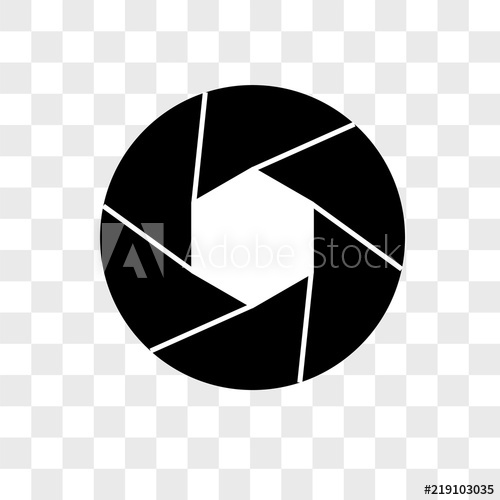 500x500 Shutter Vector Icon On Transparent Background, Shutter Icon