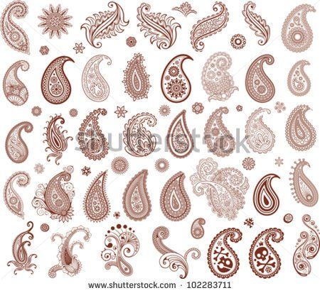 450x413 Paisley Designs Free Vector Download