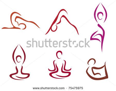 450x352 Yoga Symbols Vector Art Free Vector Download
