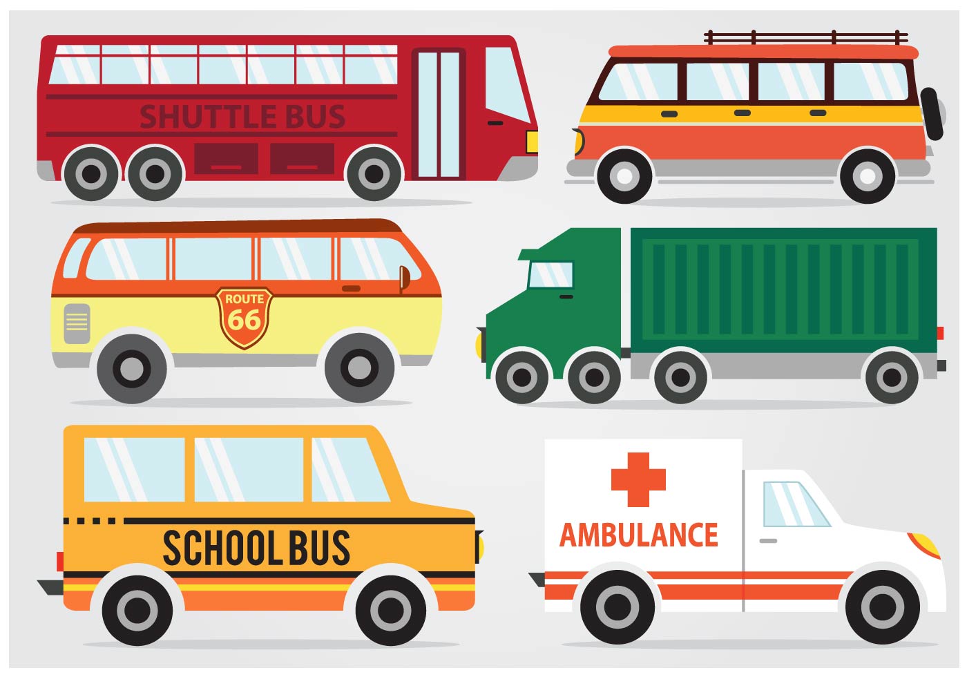 1400x980 Shuttle Bus Free Vector Art