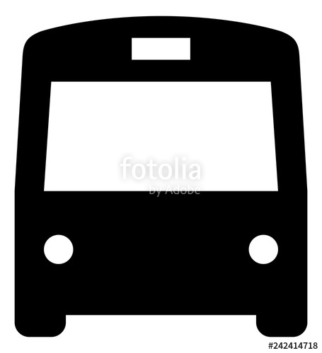 455x500 Shuttle Bus Public Transit Vector Icon Stock Image And Royalty