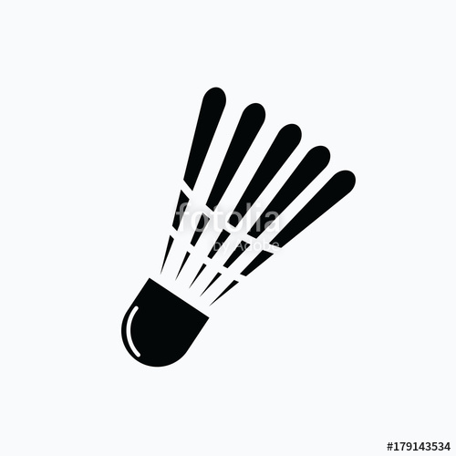 500x500 Shuttlecock Logo Vector Template Design Stock Image And Royalty