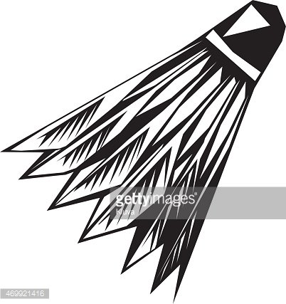 402x427 Badminton Shuttlecock Or Badminton Vector Clip Art Premium Clipart