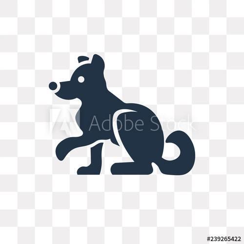 500x500 Siberian Husky Vector Icon Isolated On Transparent Background